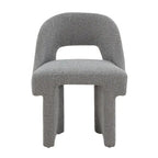 Modern Elegant Boucle Upholstered Accent Chair with MDF Wood Frame for Home Office, Living Room, and Bedroom