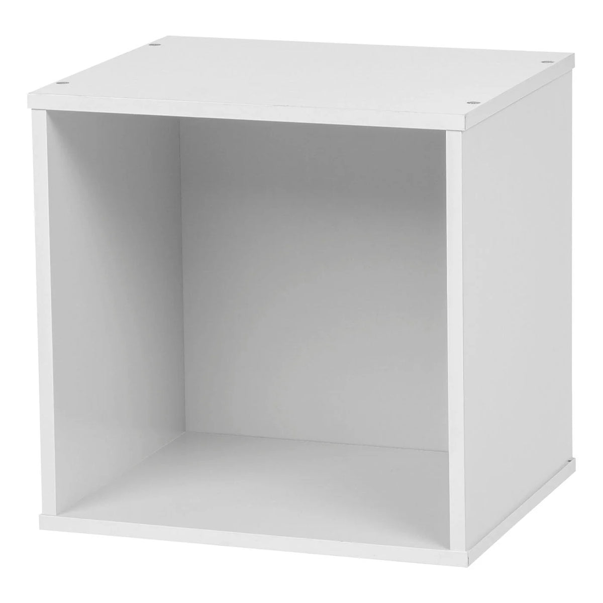 Wood Cube Box without Door | White