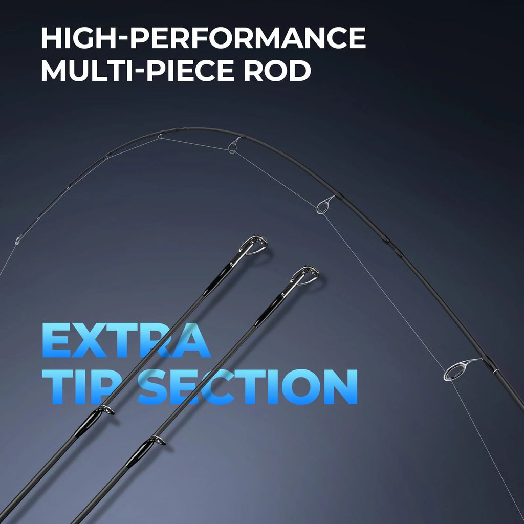 KastKing Spartacus Passage Travel Twin-Tip Spinning Rods | 6'0" / Moderate Fast-Medium-4+Extra