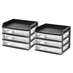 Medium Desktop Drawer System, 2 Pack, Black