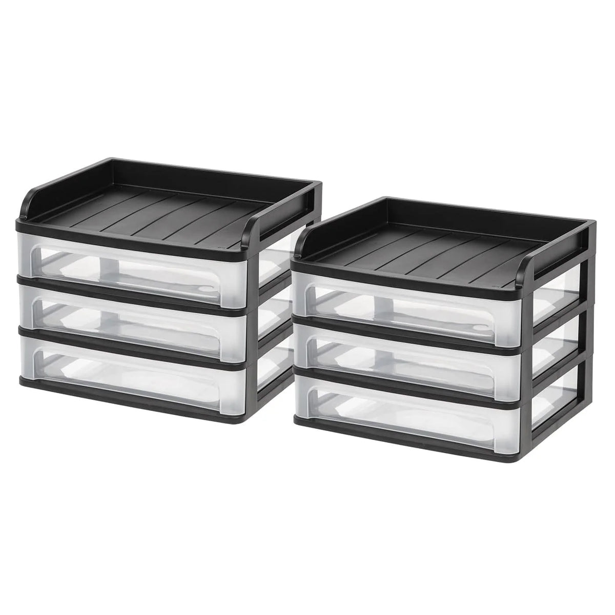 Medium Desktop Drawer System, 2 Pack, Black