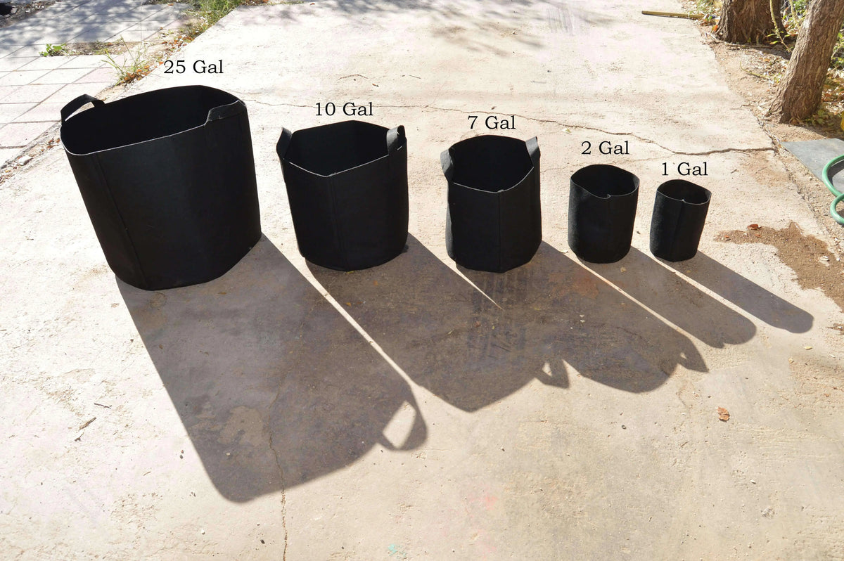 Grow Bags - 2 to 50 Gallon - Black | 2 Gallon / 10 Pack