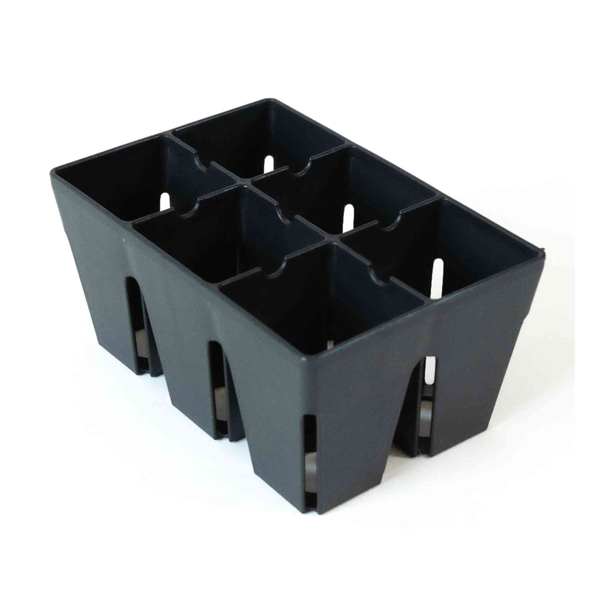 Epic 6-Cell Seed Starting Trays | 6 Trays / Black