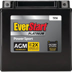 EverStart Platinum BOXED AGM Power Sport Battery, Group Size TX14 12 Volt, 200 CCA