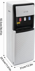 White Water Dispenser Bottom Loading Water Cooler for 5 Gallon Bottles for Offices, Nurseries, Homes, Gyms, Kitchen