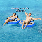 Round Floating Ring Hammock - Heavy Duty Inflatable Raft