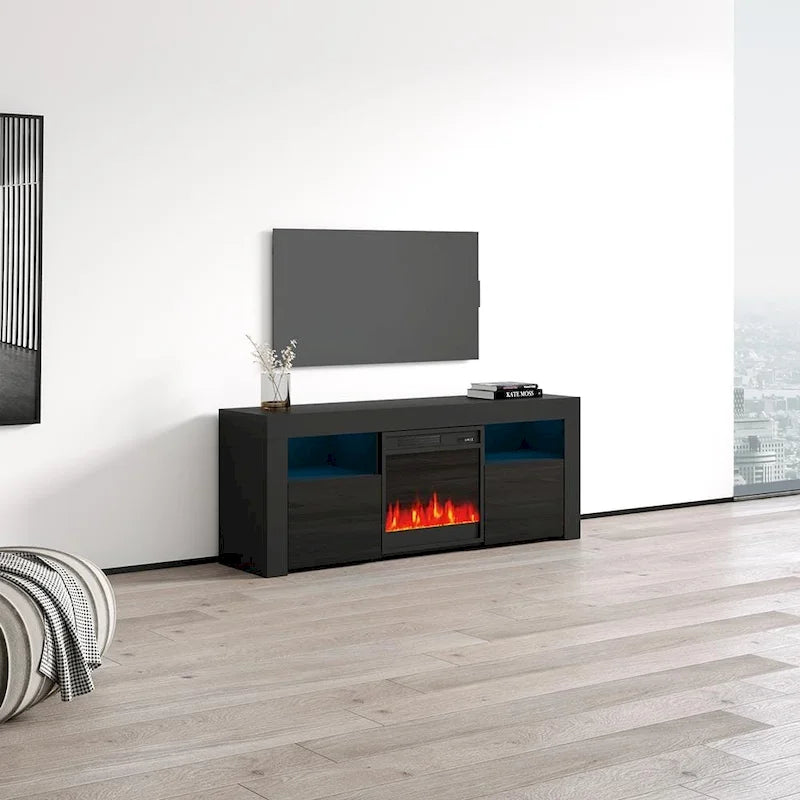 Copper Grove Qorasuv 58-Inch Electric Fireplace TV Stand