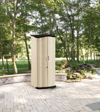 Rubbermaid Vertical Resin Outdoor Storage Shed – Weather-Resistant Plastic Garden Storage Cabinet