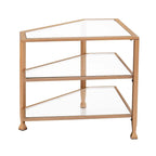 SEI Furniture Jensen Metal Corner TV Stand for Screens up to 33.25 inches