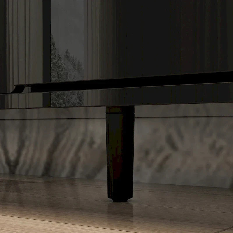 Electric Fireplace TV Stand Entertainment Center with LED Flame Effects and Remote Control