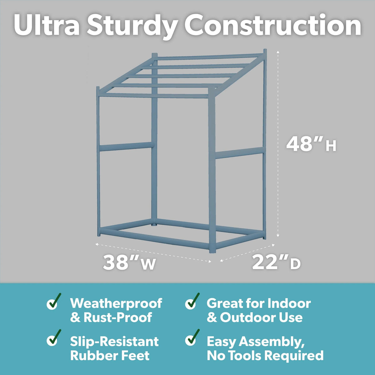 All-Weather Towel Rack | Stone Blue