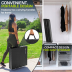 Tri-Fold Folding Exercise Mat 6x2x1.5 | Black / Single