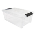 13.5 Qt (3.3 Gal) Clear Stackable Storage Containers with Latching Lids – 6 pack