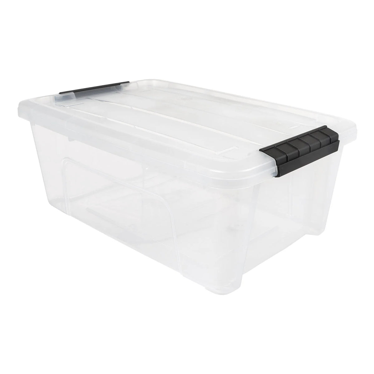 13.5 Qt (3.3 Gal) Clear Stackable Storage Containers with Latching Lids – 6 pack