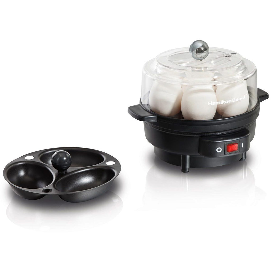 Hamilton Beach Egg Cooker with Built-In Timer, Poaching Tray