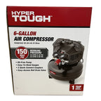 Hyper Tough Black 150 PSI Oil-Free Pancake Air Compressor 6 gal