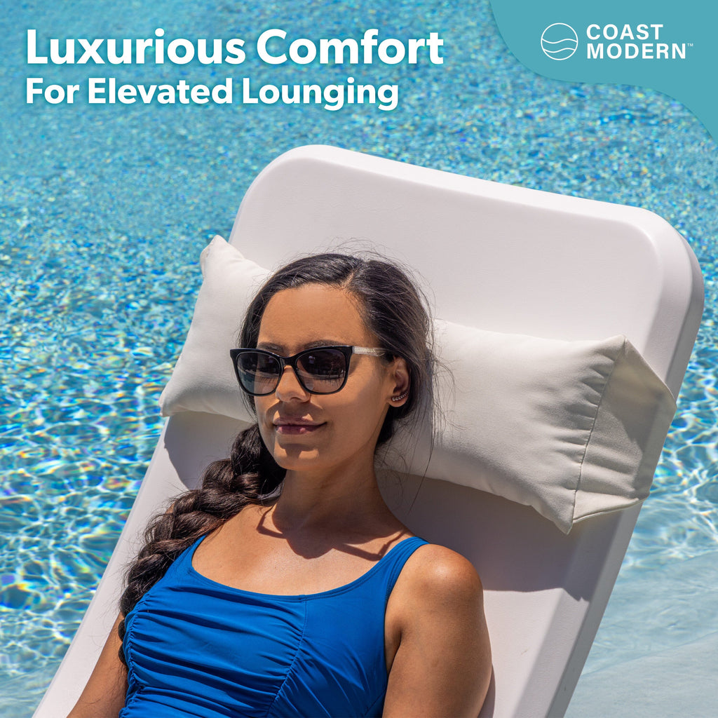 Outdoor Lounge Chair Pillow | Natural