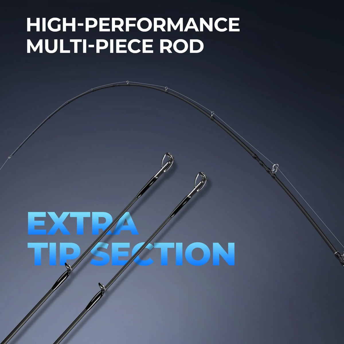 KastKing Spartacus Passage Travel Twin-Tip Casting Rods | 6'0" / Moderate Fast-Medium-4+Extra