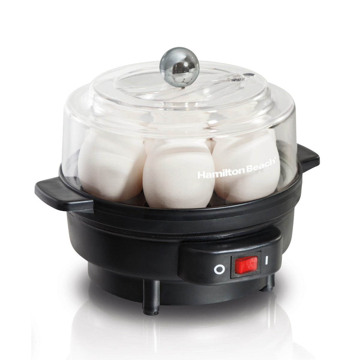 Hamilton Beach Egg Cooker with Built-In Timer, Poaching Tray