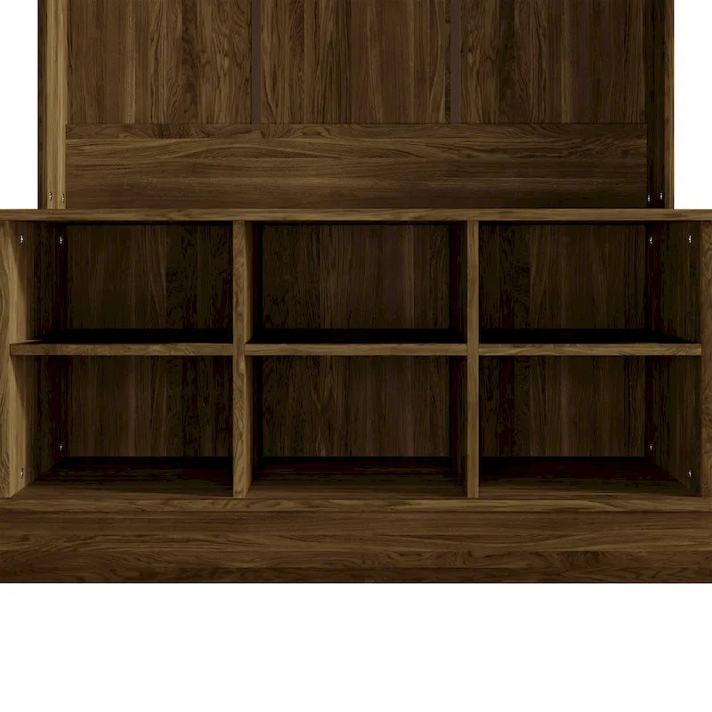 CraftPorch Contemporary Hall Tree with Storage Solutions