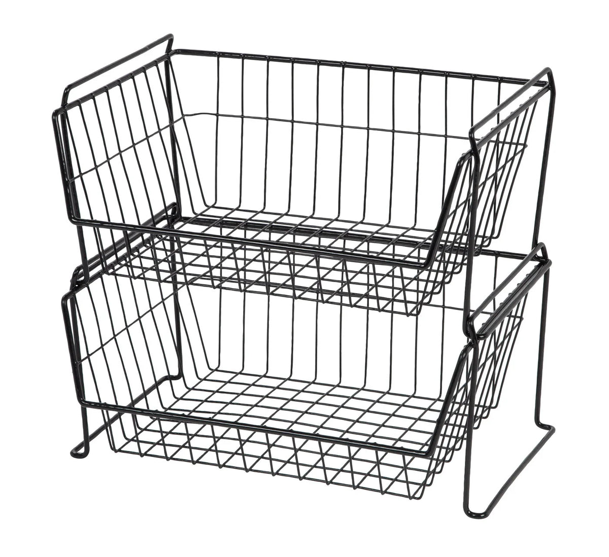 Large Stacking Basket, Black