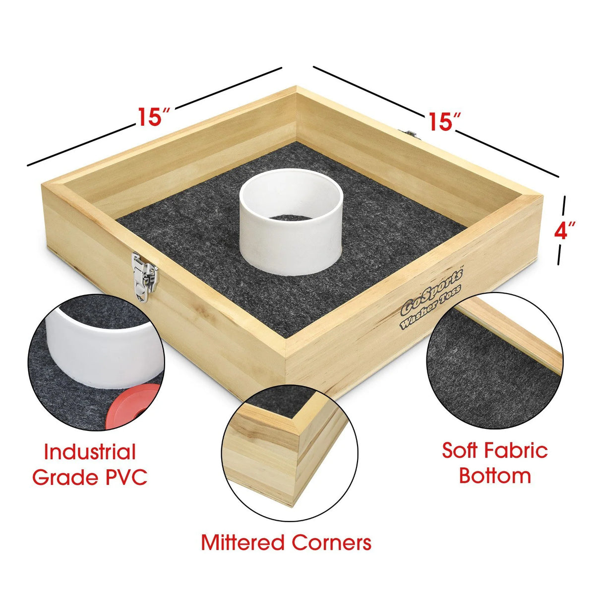 Birch Wood Washer Toss Game