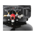 Hyper Tough Black 150 PSI Oil-Free Pancake Air Compressor 6 gal