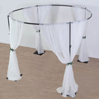 Efavormart 10ft | 4 Post Gold Metal DIY Photography Backdrop Stand, Wedding Arch Canopy Tent