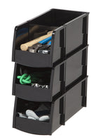 Large Bin, 8 Pack, Black