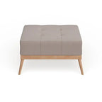 Christopher Knight Home Carson Lund Mid-Century Tufted Fabric Square Ottoman