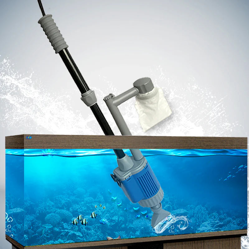 Electric Fish Tank Gravel Cleaner Aquarium Sand Vacuum Water Changer