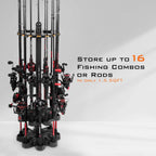 KastKing V16 Revolution Floor Rod Rack - Upgrade Version | With Rotating Base