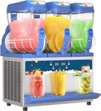 Commercial Slushy Machine - 1000W 30L Tanks Slush Maker Machine 304 Stainless Steel Commercial Margarita Machines Efficient Cooling the Ideal Slushie Maker for Bars Cafes Restaurants