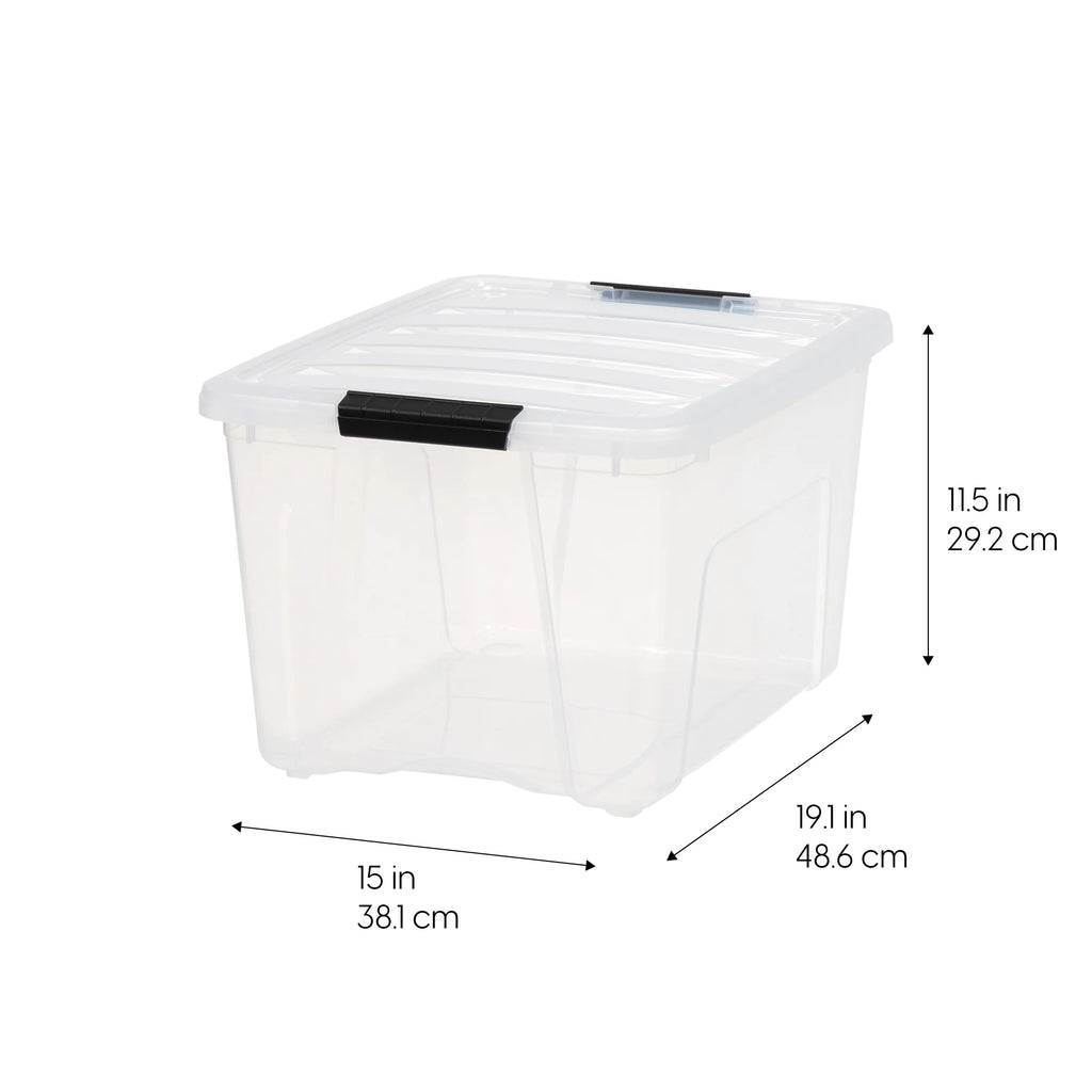 Stack & Pull Storage Box - 40 QT 6 Pack