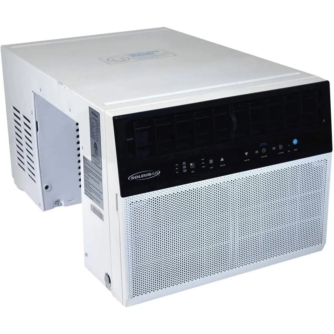 Soleus Air 8,000 BTU Hybrid Saddle Window Air Conditioner with WiFi, White