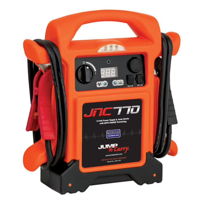 Clore Automotive Jump-N-Carry JNC770O 1700 Peak Amp Premium 12 Volt Jump Starter