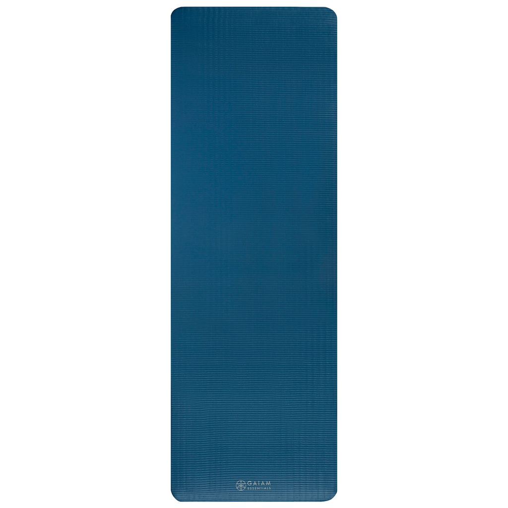 Gaiam Essentials Fitness Mat & Sling (10mm) | navy