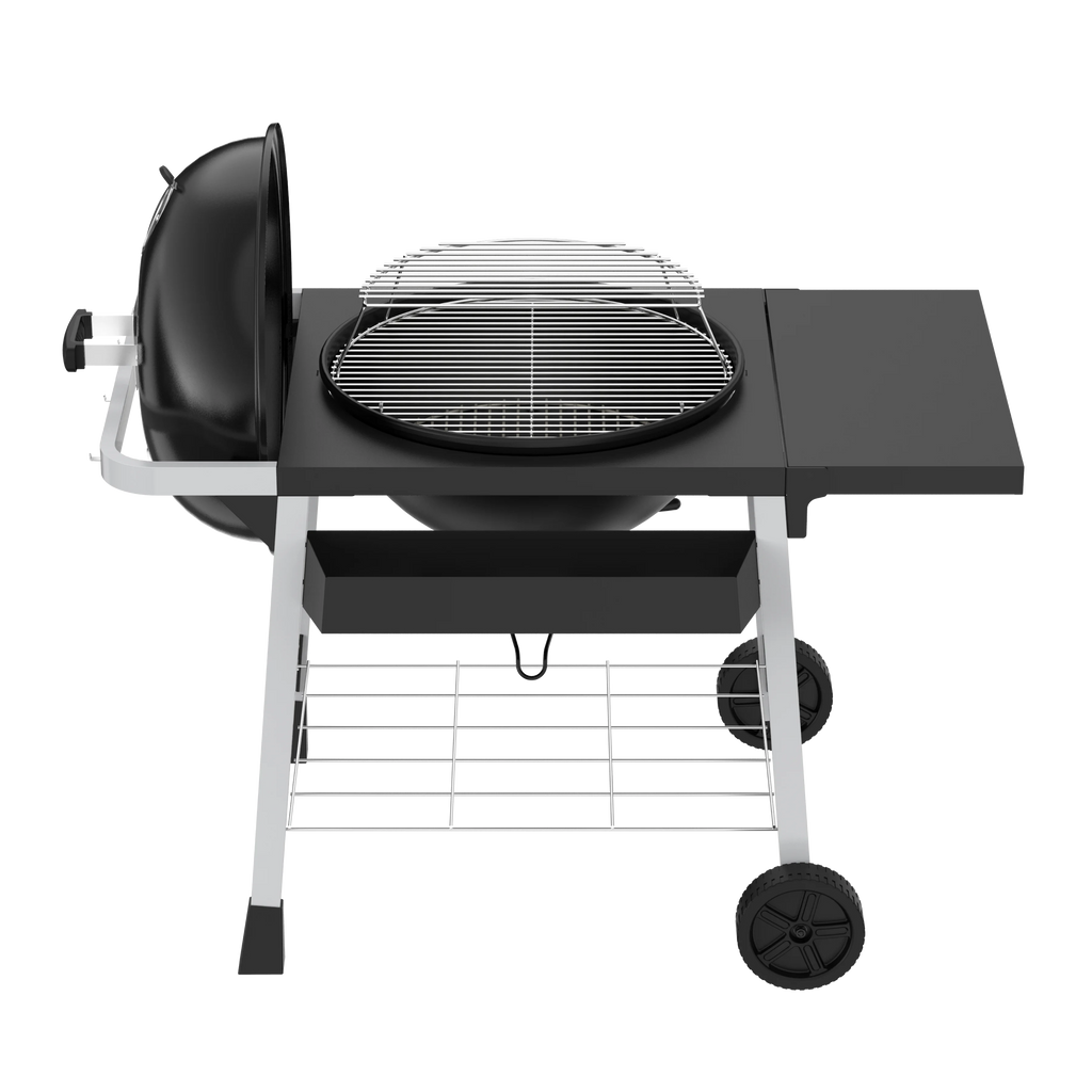 Expert Grill Kettle Cart with Pizza Accessories and Warming Rack