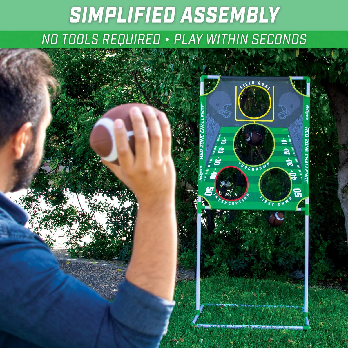 Red Zone Challenge Football Toss Game