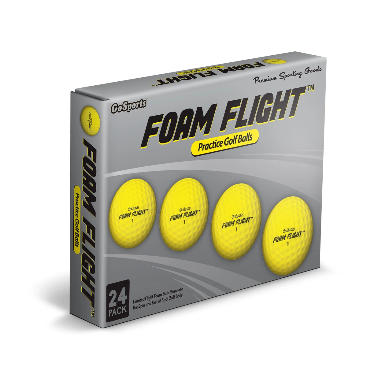 Foam Flight Practice Golf Balls, 24-pk | Yellow