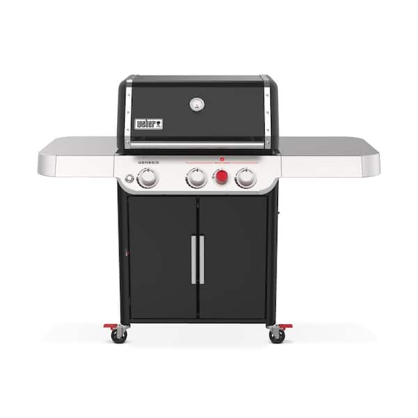 Genesis E - 325s 3 - Burner Propane Gas Grill in Black with Built - in Thermometer
