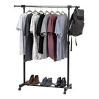 Portable Garment Rack - Extendable | Single Rod