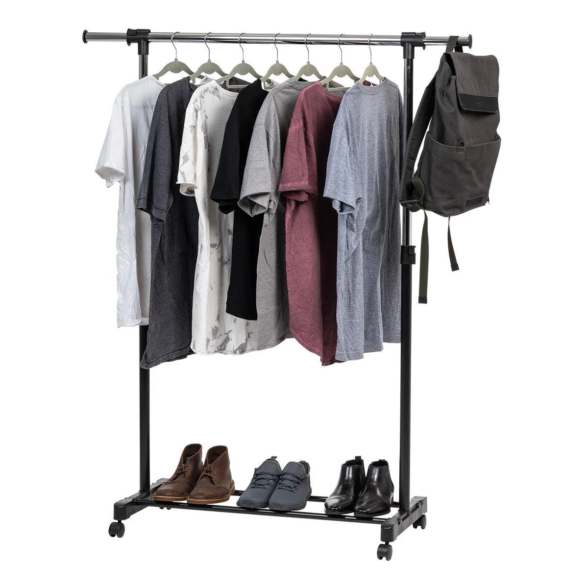 Portable Garment Rack - Extendable | Single Rod