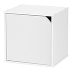 Wood Cube Box with Door