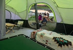 UNP Camping Tent 10-Person-Family Tents, Parties, Music Festival Tent, Big, Easy Up, 5 Large Mesh Windows, Double Layer, 2 Room, Waterproof, Weather Resistant, 18ft x 9ft x78in