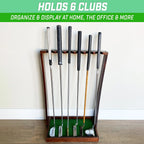 Premium Wooden Golf Putter Stand