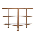 SEI Furniture Jensen Metal Corner TV Stand for Screens up to 33.25 inches