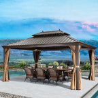 16 Ft. W x 12 FT. D Aluminum Patio Gazebo
