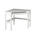 SEI Furniture Crescent Corner Desk in White Birch