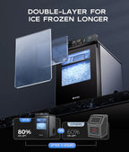 Smart Countertop Pebble Ice Maker, 44 Lb./24H, Self-Cleaning
